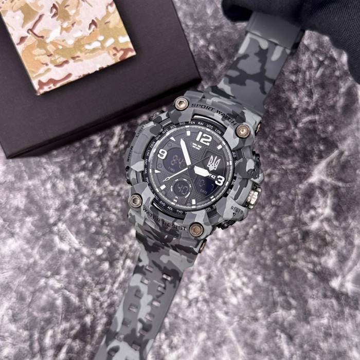 Patriot 006CMGYUASI Тризуб срібло Сірий камуфляж + Коробка.