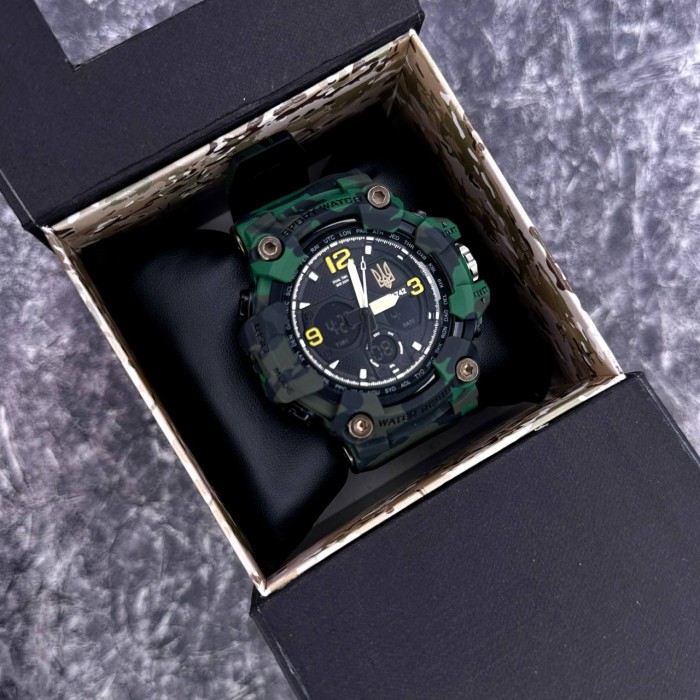 Patriot 006CMGRUAGD Тризуб золото Зелений камуфляж + Коробка.