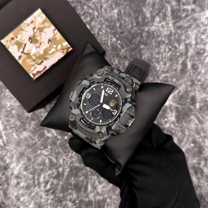 Patriot 006CMGYUAGD Тризуб золото Сірий камуфляж. + Коробка