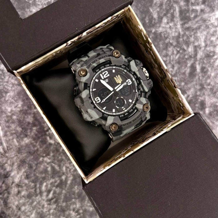 Patriot 006CMGYUAGD Тризуб золото Сірий камуфляж. + Коробка