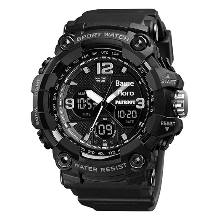 Patriot 006BK Ваше лого Чорні + Коробка