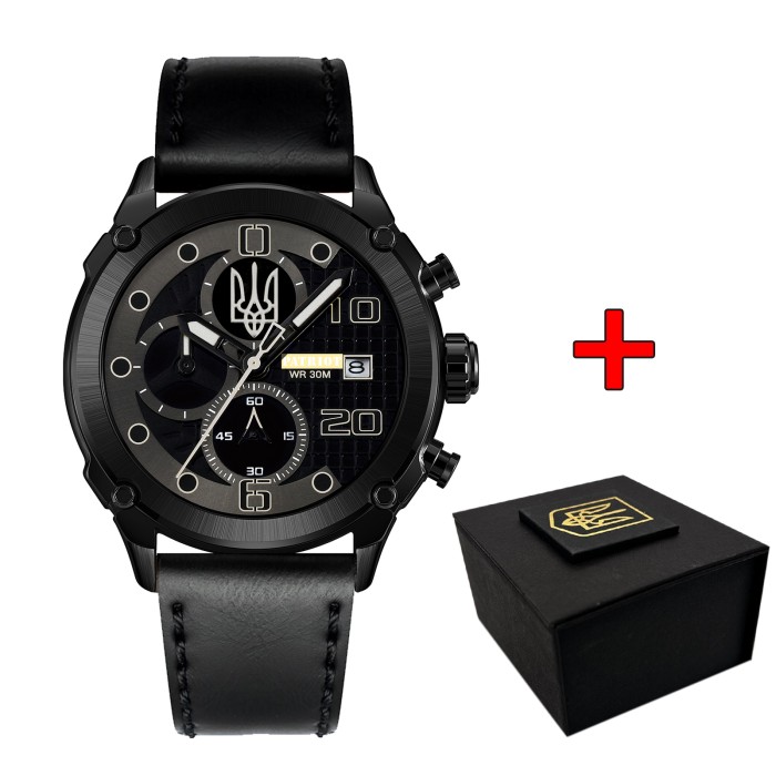 Patriot 016BKBK Тризуб срібло Чорні + Коробка