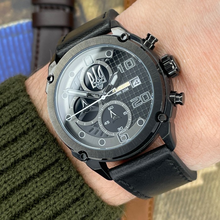 Patriot 016BKBK Тризуб срібло Чорні + Коробка