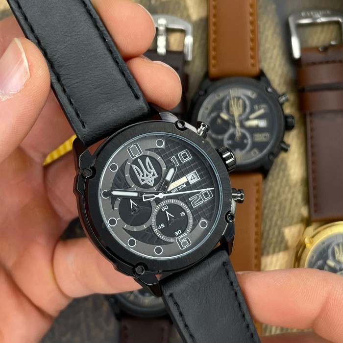 Patriot 016BKBK Тризуб срібло Чорні + Коробка