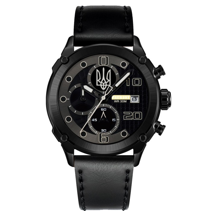 Patriot 016BKBK Тризуб срібло Чорні + Коробка