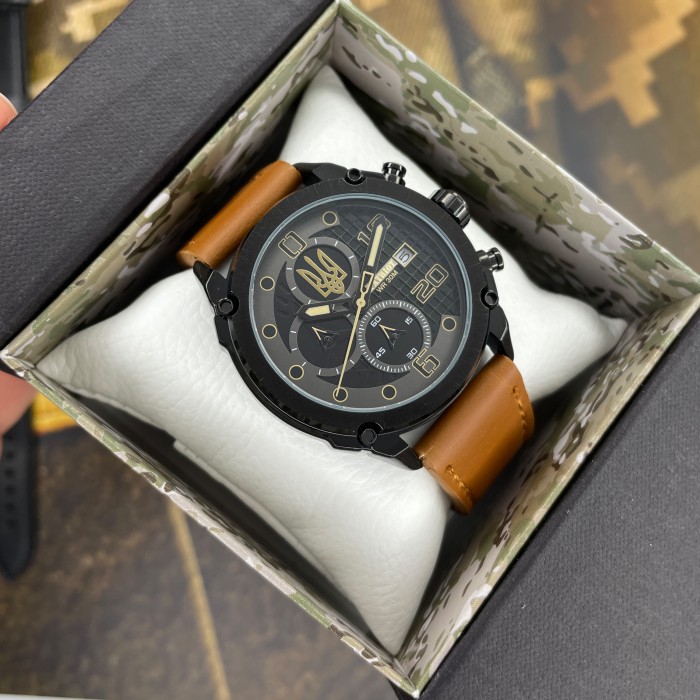 Наручний годинник Patriot 016BKY Тризуб золото