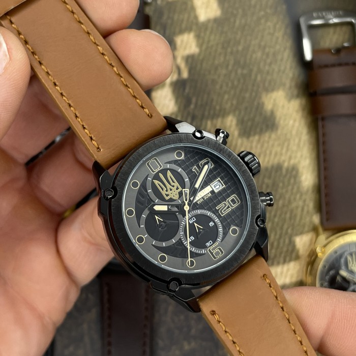 Наручний годинник Patriot 016BKY Тризуб золото