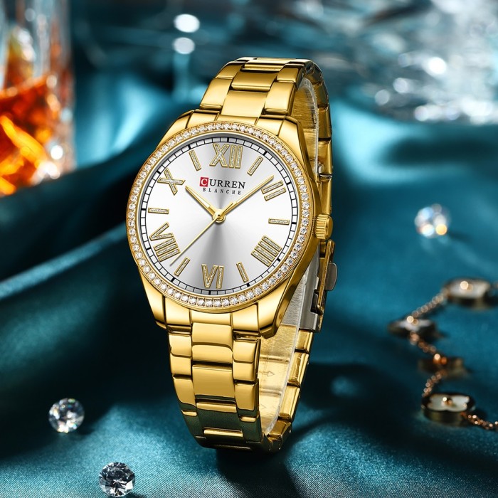 Curren 9088 Gold-White