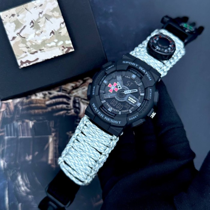 Patriot 005BKSU ЗСУ Чорні Паракордовий ремінець ACU + Коробка