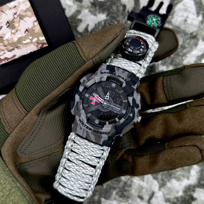 Наручний годинник Patriot 005CMGYSU ЗСУ - Сірий камуфляж