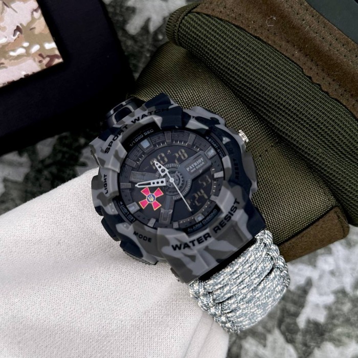 Наручний годинник Patriot 005CMGYSU ЗСУ - Сірий камуфляж