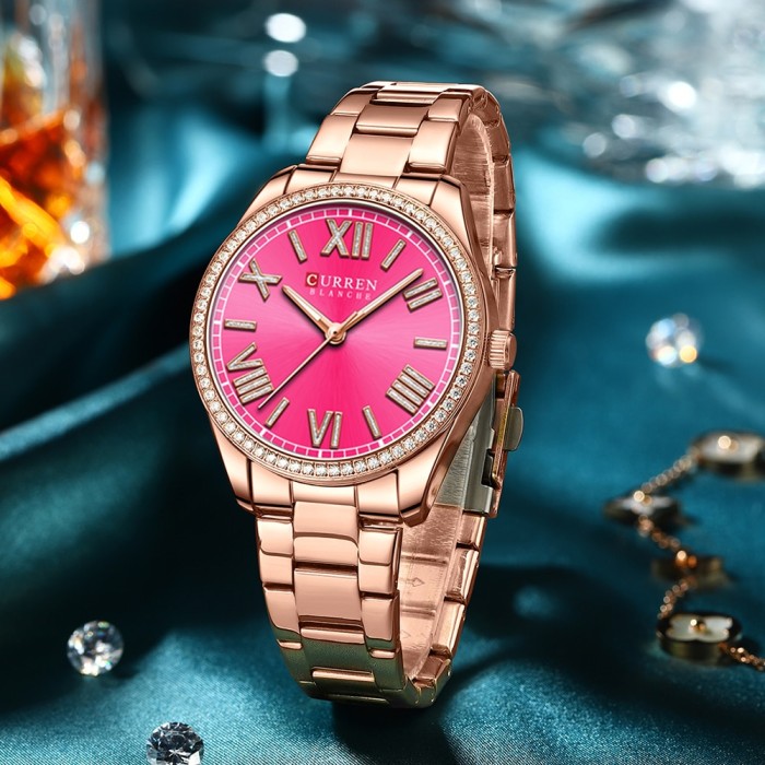 Curren 9088 Rose Gold-Pink