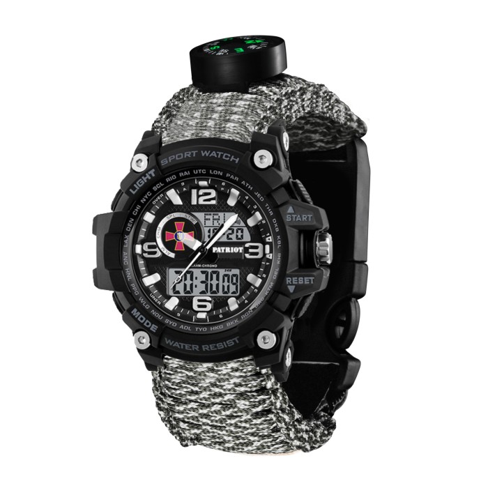 Patriot 012BKSU ЗСУ Чорні Паракордовий ремінець ACU + Коробка