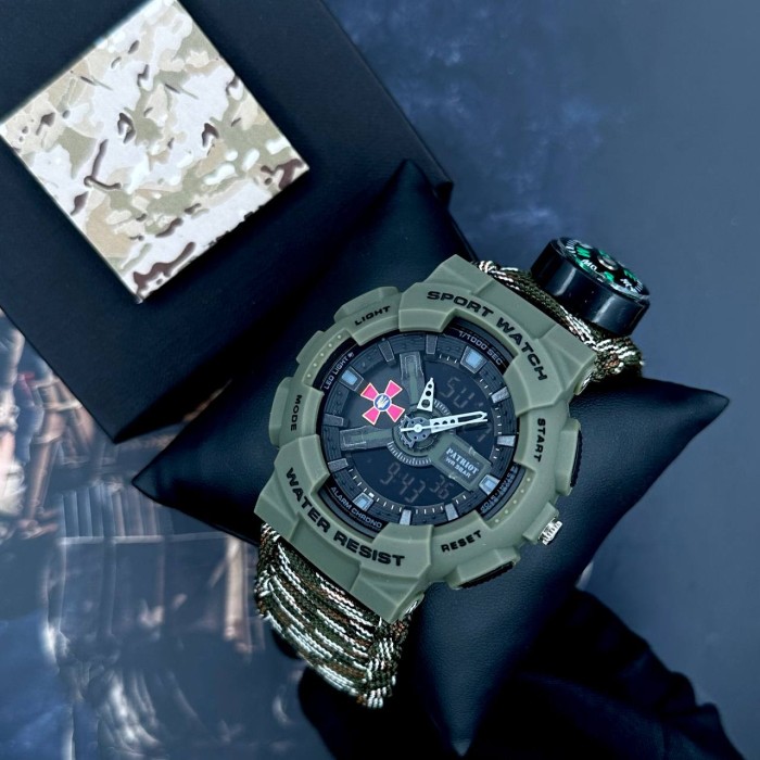 Patriot 005AGSU ЗСУ Паракордовий ремінець Camo Green + Коробка