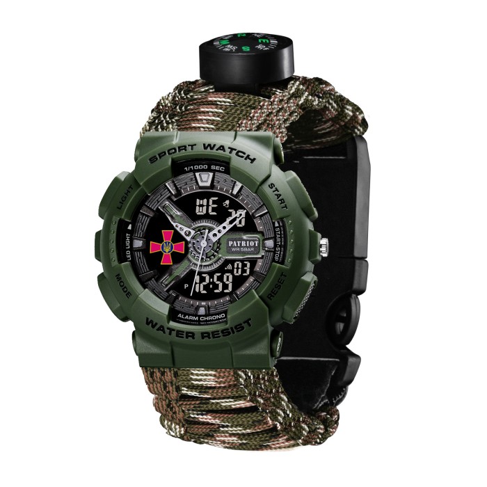 Patriot 005AGSU ЗСУ Паракордовий ремінець Camo Green + Коробка