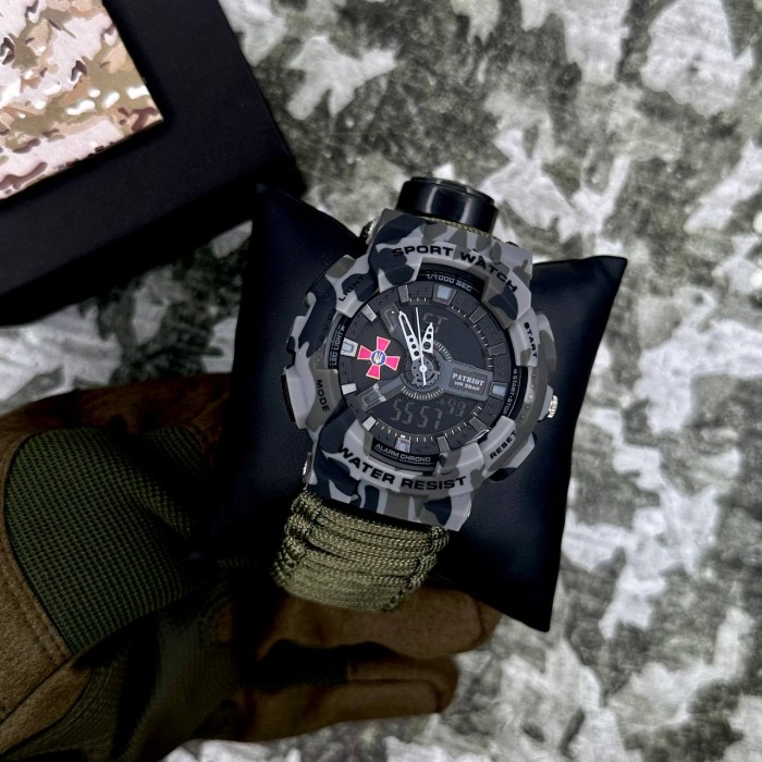 Patriot 005CMGYSU ЗСУ Сірий камуфляж Паракордовий ремінець Army Green + Коробка