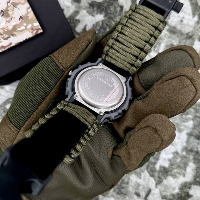 Patriot 005CMGYSU ЗСУ Сірий камуфляж Паракордовий ремінець Army Green + Коробка