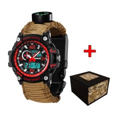 Patriot 012BKRDSU ЗСУ Чорні з червоним Паракордовий ремінець Khaki + Коробка