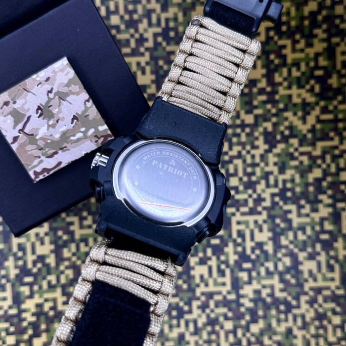 Patriot 012BKRDSU ЗСУ Чорні з червоним Паракордовий ремінець Khaki + Коробка