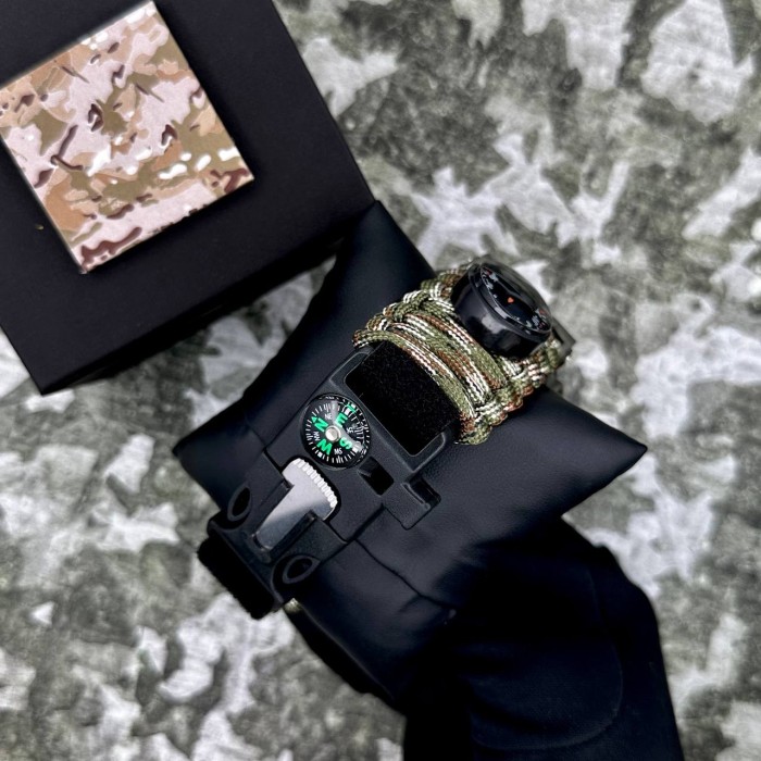 Patriot 005CMGRSU ЗСУ Зелений камуфляж Паракордовий ремінець Camo Green + Коробка.