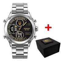 Patriot 017 Тризуб Золото Silver-Black Steel