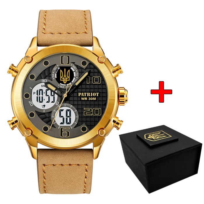 Patriot 017 Тризуб Золото Gold Light Brown