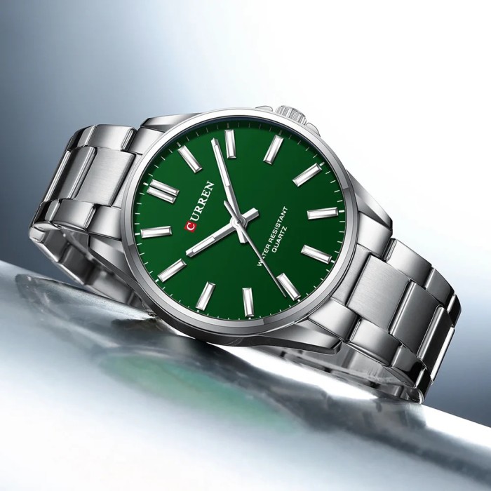 Curren 9090 Silver-Green