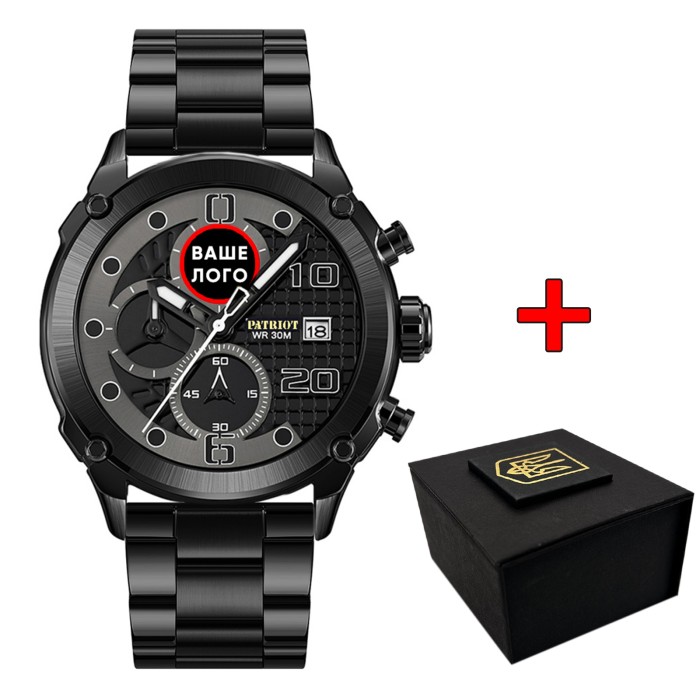 Patriot 016 Ваше Лого Black-Black Steel