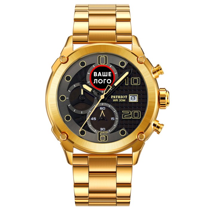 Patriot 016 Ваше Лого Gold-Black Steel
