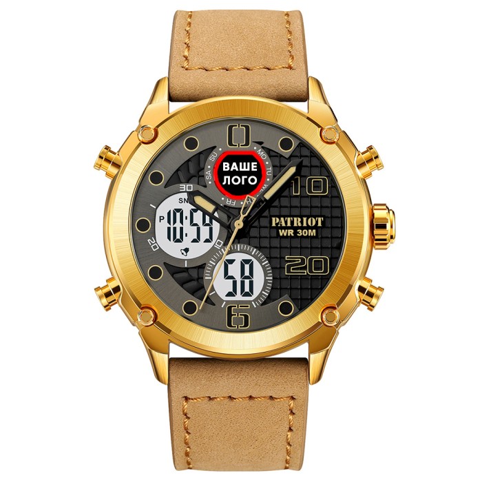 Patriot 017 Ваше Лого Gold-White-Light Brown