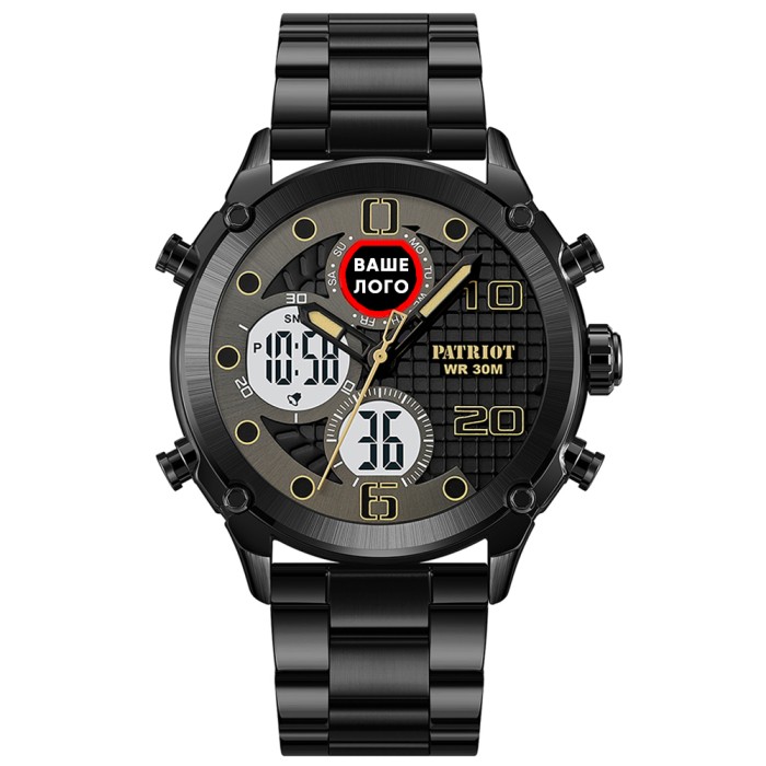 Patriot 017 Ваше Лого Black-White Steel