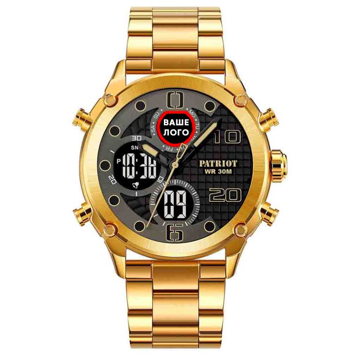 Patriot 017 Ваше Лого Gold-Black Steel