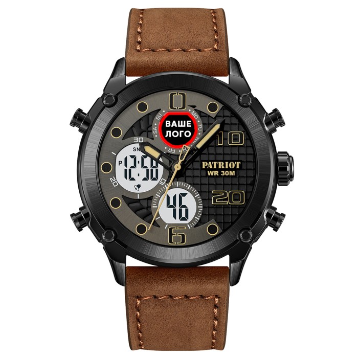 Patriot 017 Ваше Лого Black-White-Brown