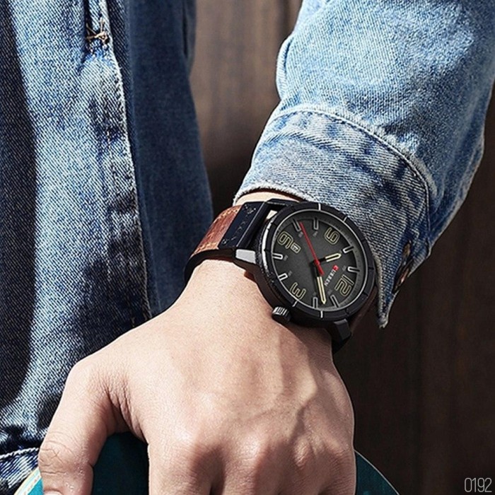 Curren 8327 Black-Brown