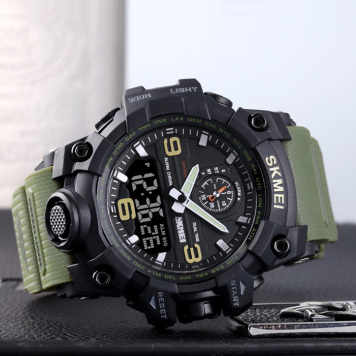 Skmei 1586 Black-Military Wrisband