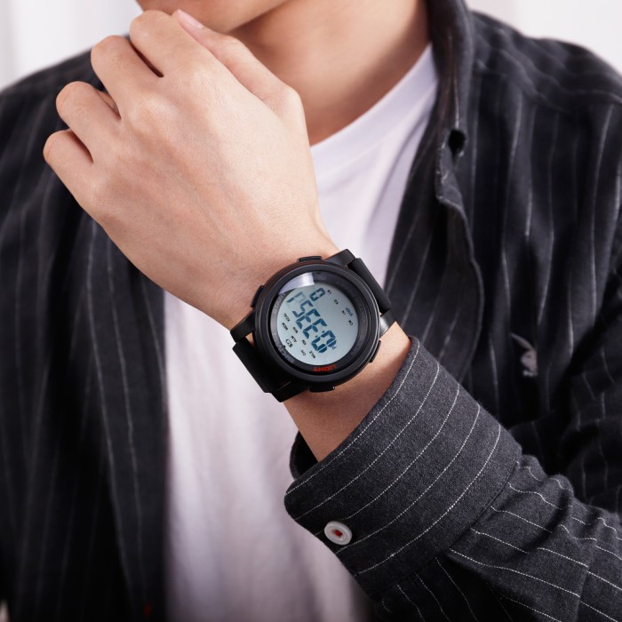 Skmei 1469BKWT Black STOPPED