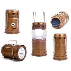 Туристичний ліхтар лампи на сонячній батареї з павером CAMPING MH-5800T (6+1 LED). Колір: коричневий