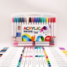 Професійні Акрилові Маркери 48 кольорів, Маркери для дітей, Маркери для дизайнерів