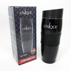 Термокухоль UNIQUE UN-1073 0.38 л, Термос для питної води туристичний. Колір: чорний