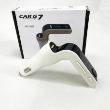 Модулятор FM MOD G7 Bluetooth, Bluetooth модулятор в машину, ФМ модулятор блютуз в машину. Колір: білий