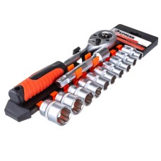 Набір торцевих головок 1/2" з тріскачкою, 12шт / Універсальний набір інструментів головок для авто