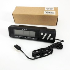 Годинник з внутрішнім і зовнішнім датчиком температури VST-7067, Годинник електронний з яскравими цифрами настільний.