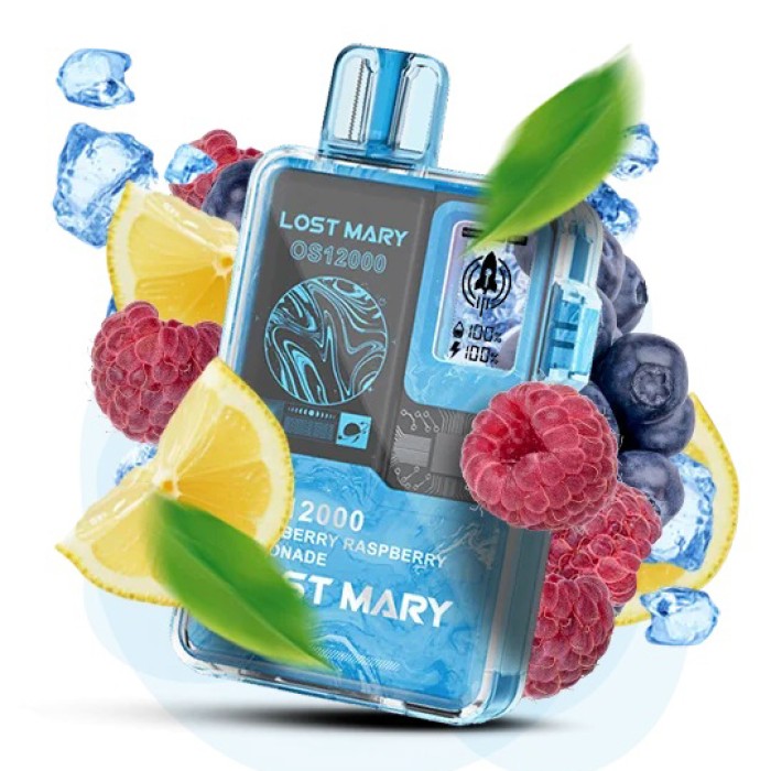 Lost Mary OS12000. Чорниця Малина Лимонад (Blueberry Raspberry Lemonade)