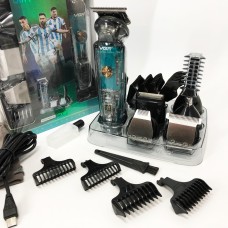 Машина для стригти волосся, носа, борді, бритва VGR V-102 5в1 бездротій триммер з дисплеям