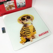 Ваги для підлоги MATARIX MX-452 180 кг, Ваги для вимірювання маси тіла, Електронні ваги пес