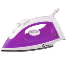 Парова праска з тефлоновим покриттям DOMOTEC MS-2208 1200 Вт, праска для одягу від мережі. Колір: фіолетовий