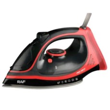 Праска парова RAF R.1250 з керамічною підошвою та функцією самоочищення 2200 Вт. Колір: червоний